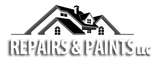 Repairs & Paints LLC logo no background. Home painting contractor South Jersey.